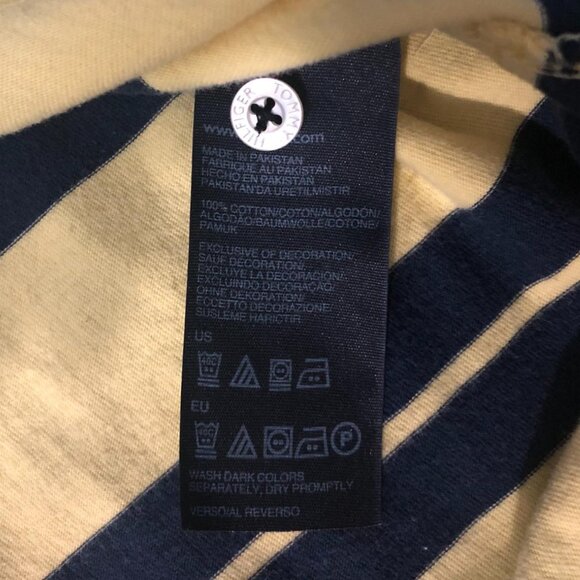 TOMMY HILFIGERS (Size M) Yellow & Blue Stripes Polo - Picture 4 of 4